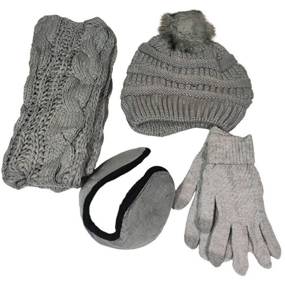 Winter Gray Accessory 4 Piece Set -P - Picture 1 of 4